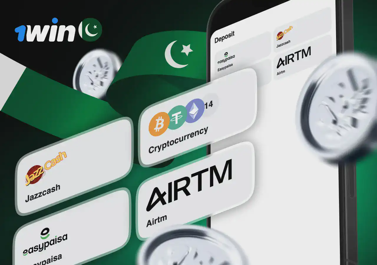Payment options for 1win Pakistan players