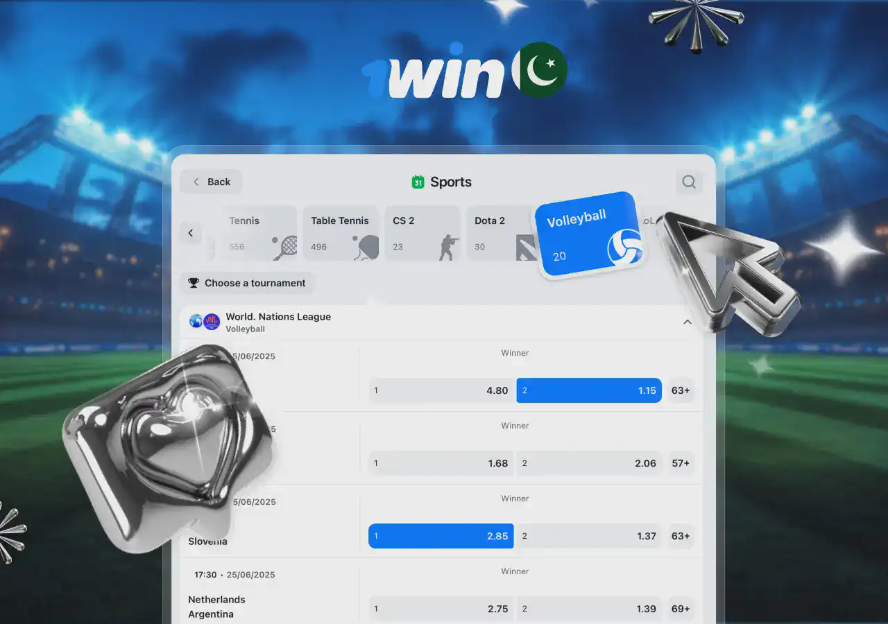 Sports available for betting on 1win